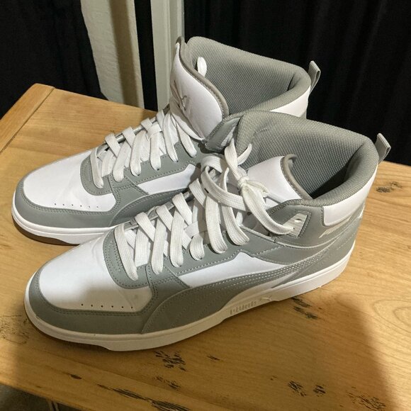 Puma Rebound Joy 'Gray White' sneakers. - Picture 1 of 4